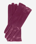 Margherita (magenta) - Italian lambskin leather gloves with cashmere lining 1