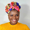 Duma Mbili African Print Bonnet wrap 1
