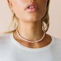 Pink Opal Beaded Necklace 4
