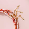 Pink Opal Beaded Necklace 5