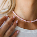 Pink Opal Beaded Necklace 2