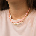 Pink Opal Beaded Necklace 8