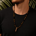 Fearless Spirit 3 Symbol Tiger's Eye Onyx Necklace 2