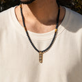 Divine Energy Onyx Tiger's Eye Triple Protection Necklace 2
