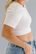 Ruched Sleeve Halftee 6