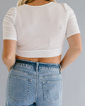 Ruched Sleeve Halftee 5
