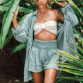 Sage Cotton Shorts 2