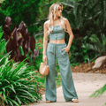 Sage Cotton Cabana Pants 7