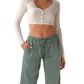 Sage Cotton Cabana Pants 4