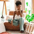 Sage Wide Leg Cotton Pants 2