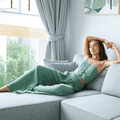 Sage Wide Leg Cotton Pants 6