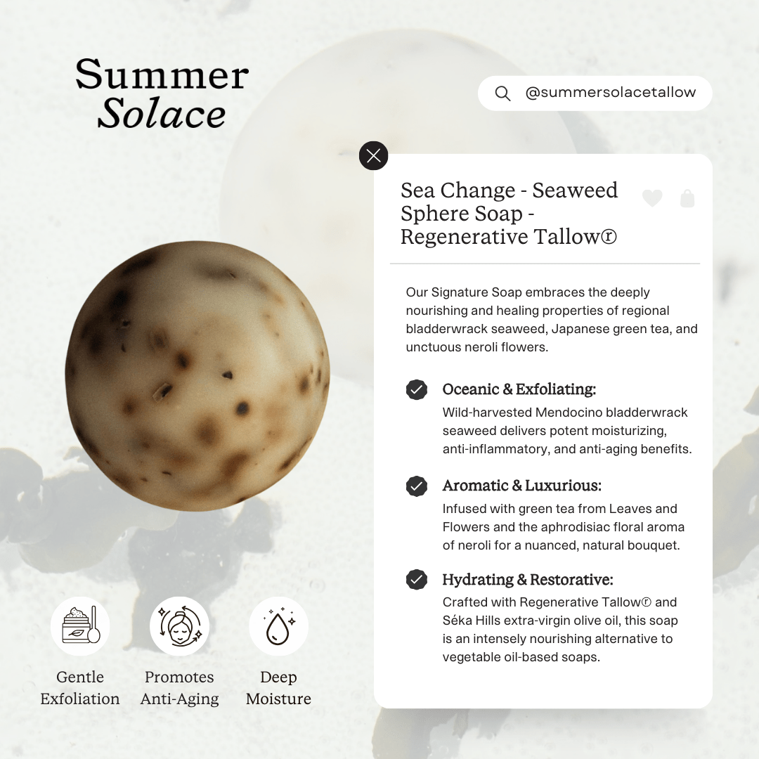 Sea Change – Seaweed Sphere Soap | Bladderwrack & Neroli