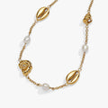Seashell & Pearl Inline Charm Anklet 3
