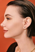 Simple CZ Studs in Gold - Image 9