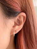 Simple CZ Studs in Gold - Image 5