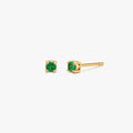 Simple CZ Studs in Gold - Image 10
