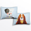 2-pack Dog Print Standard Size Pillowcases 1