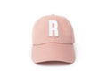 Dusty Rose Letter Baseball Hat 1