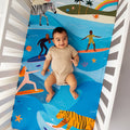 Surfing Safari Standard Size Crib Sheet 2
