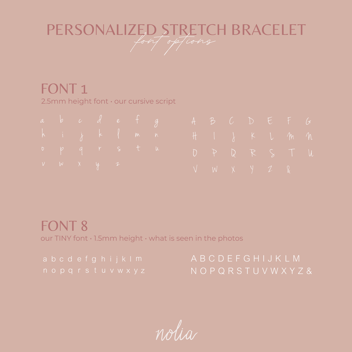 Tiny Personalized Stretch Bracelet
