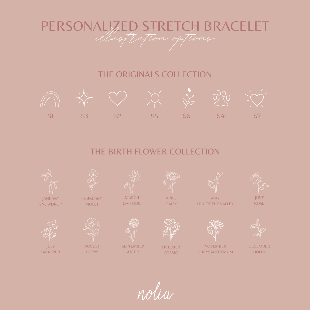 Tiny Personalized Stretch Bracelet