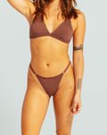 Adjustable String Thong - Cocoa 4