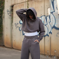 Warm Grey Baggy Sweatpants 3