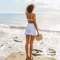 White Cotton Shorts 9