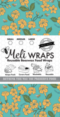 Beeswax Food Wrap - Puakenikeni Print 2