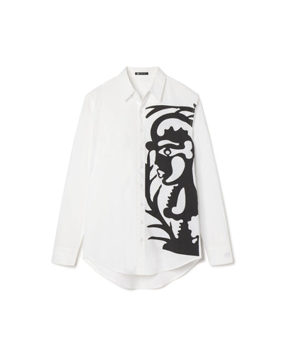 Longline Button-Up : Duality, by Unknown Union