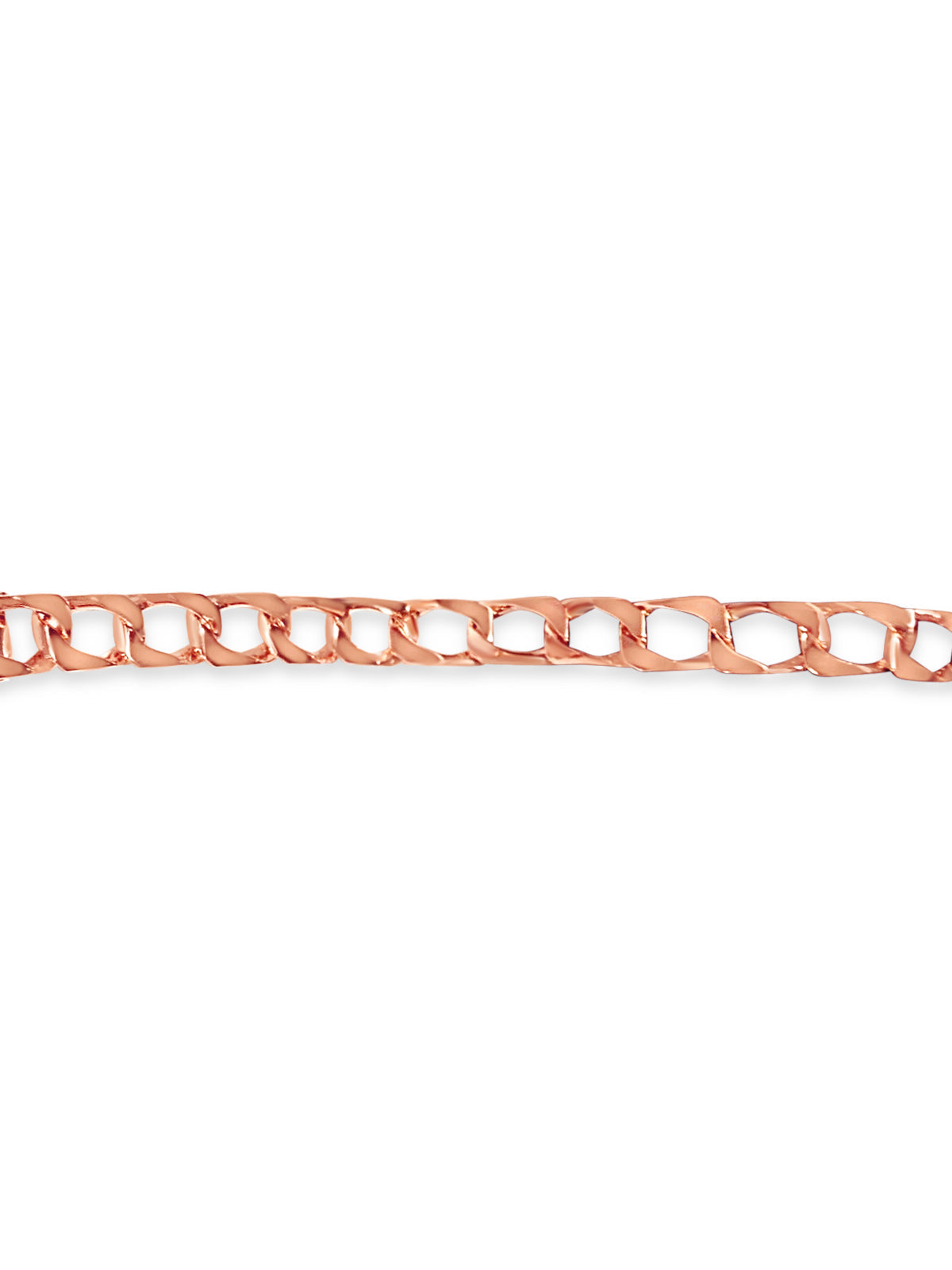 Curb Solid White/Yellow/Rose Gold Handmade Bracelet, 10mm, 6.5-10 Inch, from 31.6 g
