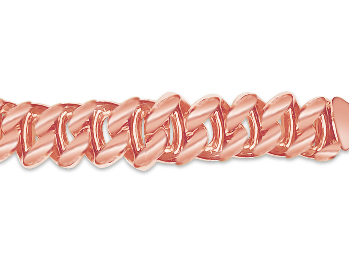 Mariner Solid White/Yellow/Rose Gold Handmade Necklace, 9mm, 16-30 Inch