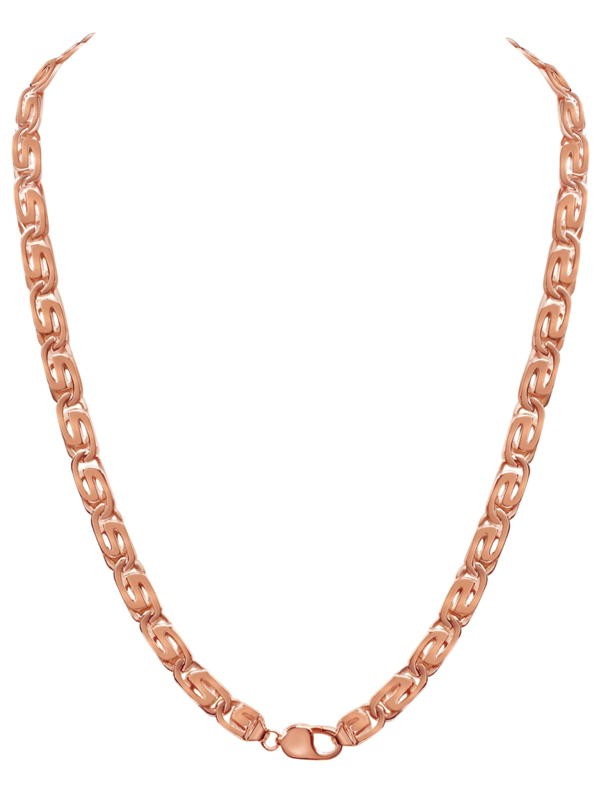 Tiger Eye Solid White/Yellow/Rose Gold Handmade Necklace, 9mm, 16-30 Inch