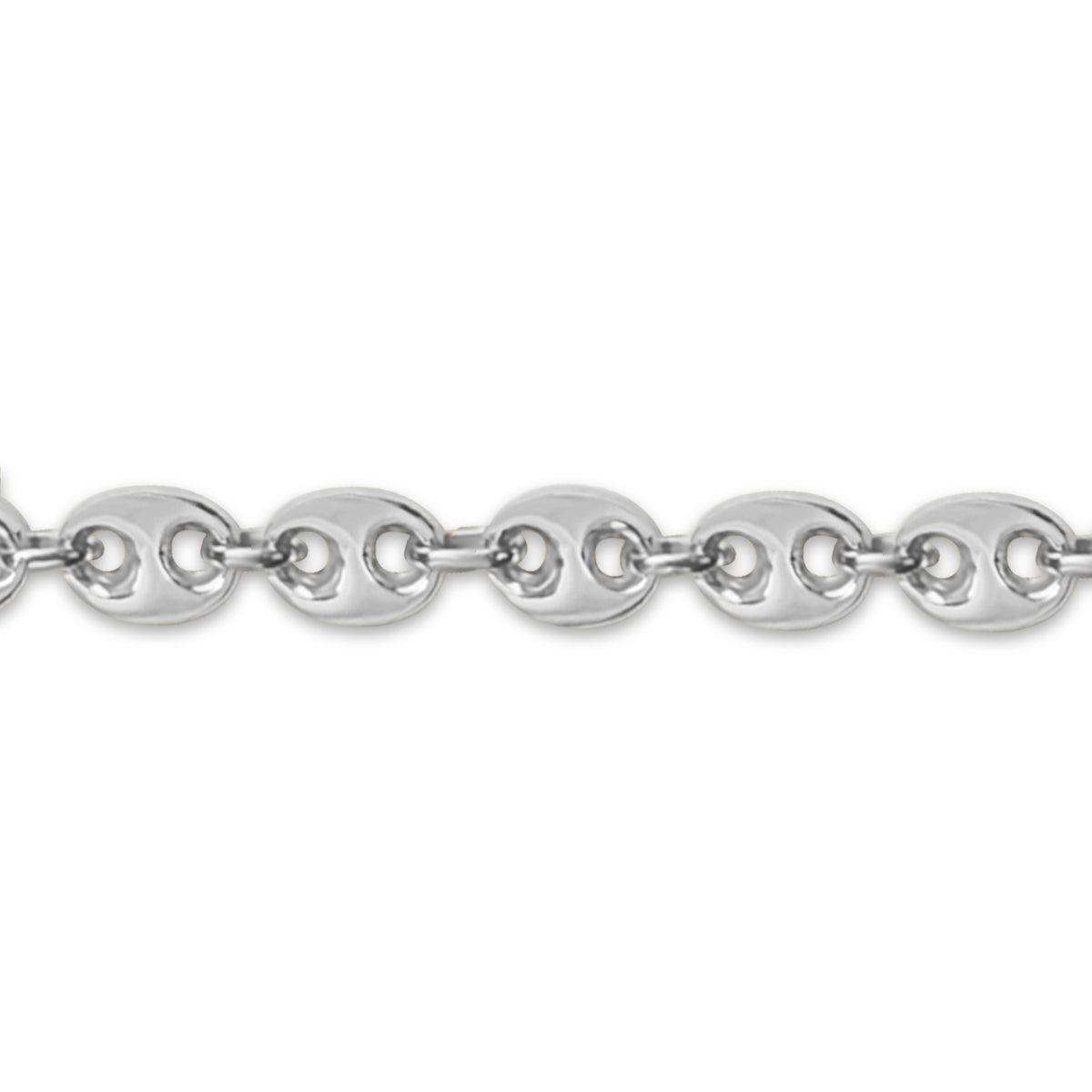 Mariner Solid White/Yellow/Rose Gold Handmade Necklace, 11mm, 16-30 Inch