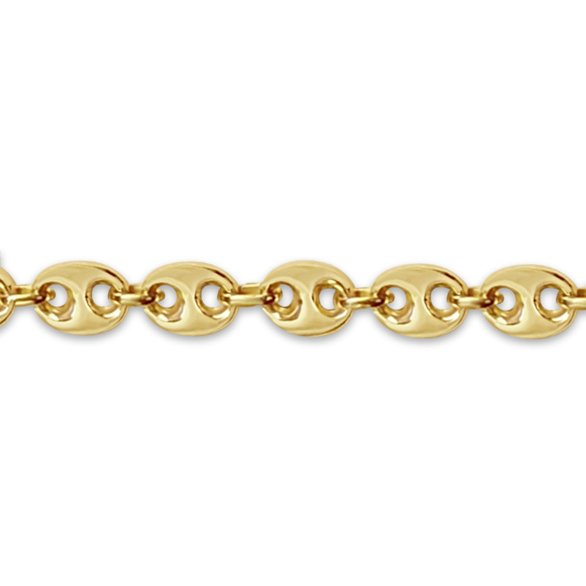 Mariner Solid White/Yellow/Rose Gold Handmade Necklace, 11mm, 16-30 Inch