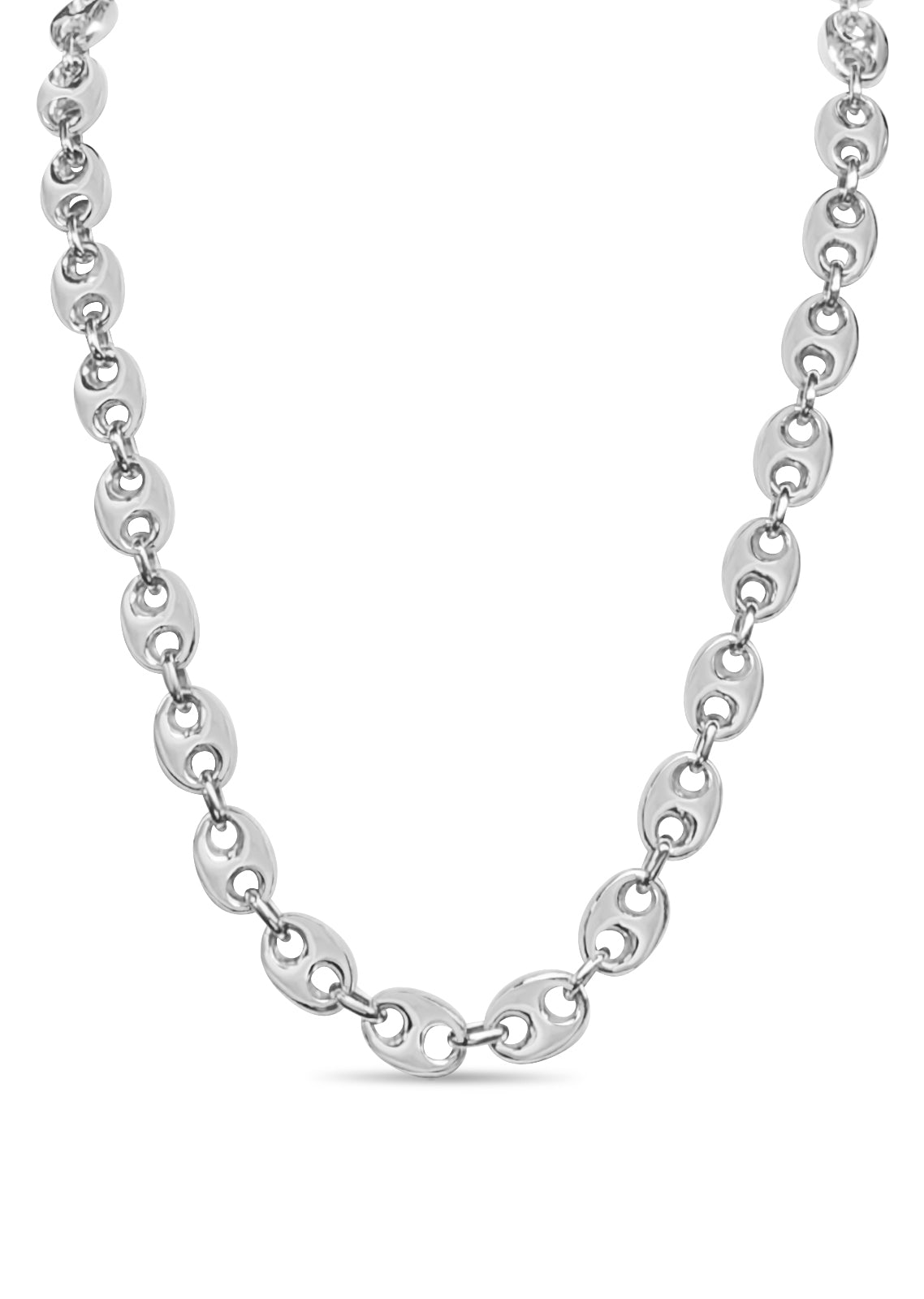 Mariner Solid White/Yellow/Rose Gold Handmade Necklace, 11mm, 16-30 Inch