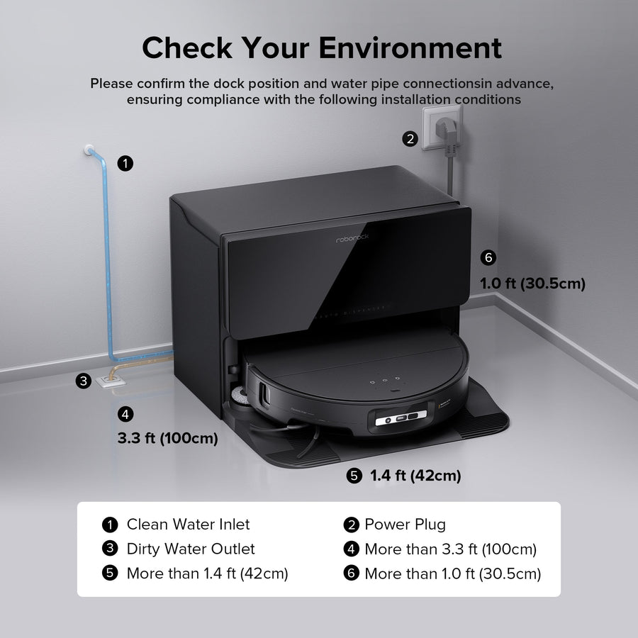 Roborock Saros 10 Robot Vacuum with Refill & Drainage System