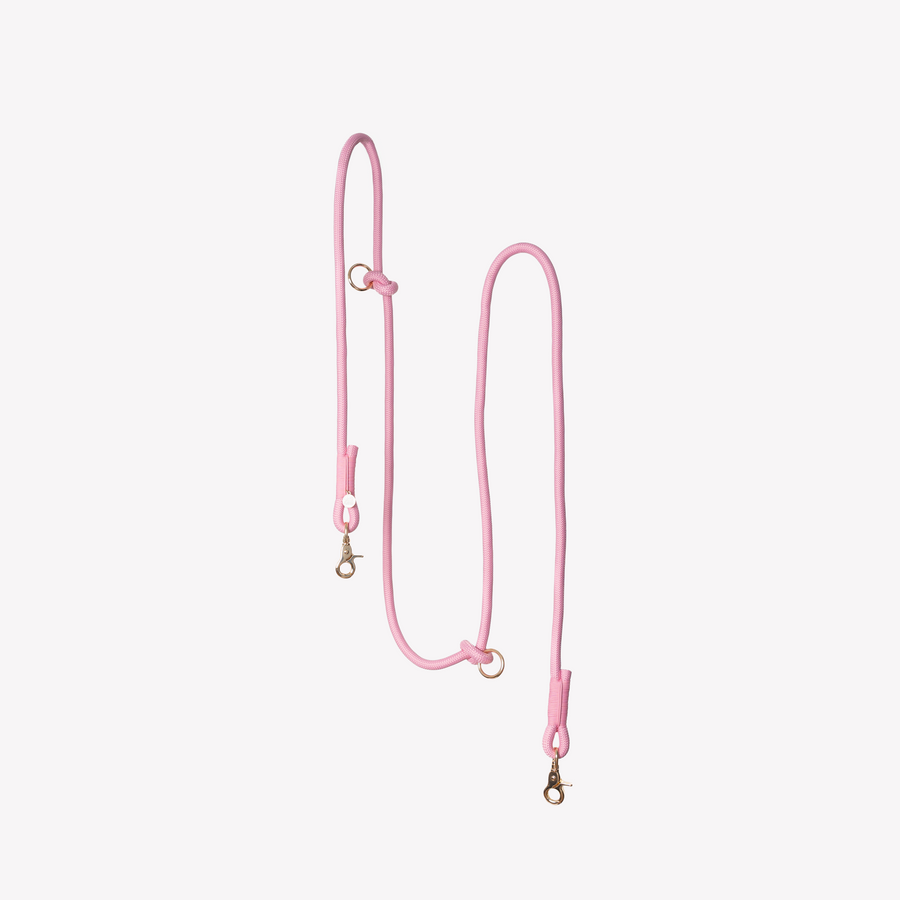 'Pink' - Hands Free Braided Leash