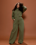 Green Satin Lined Jumpsuit 6