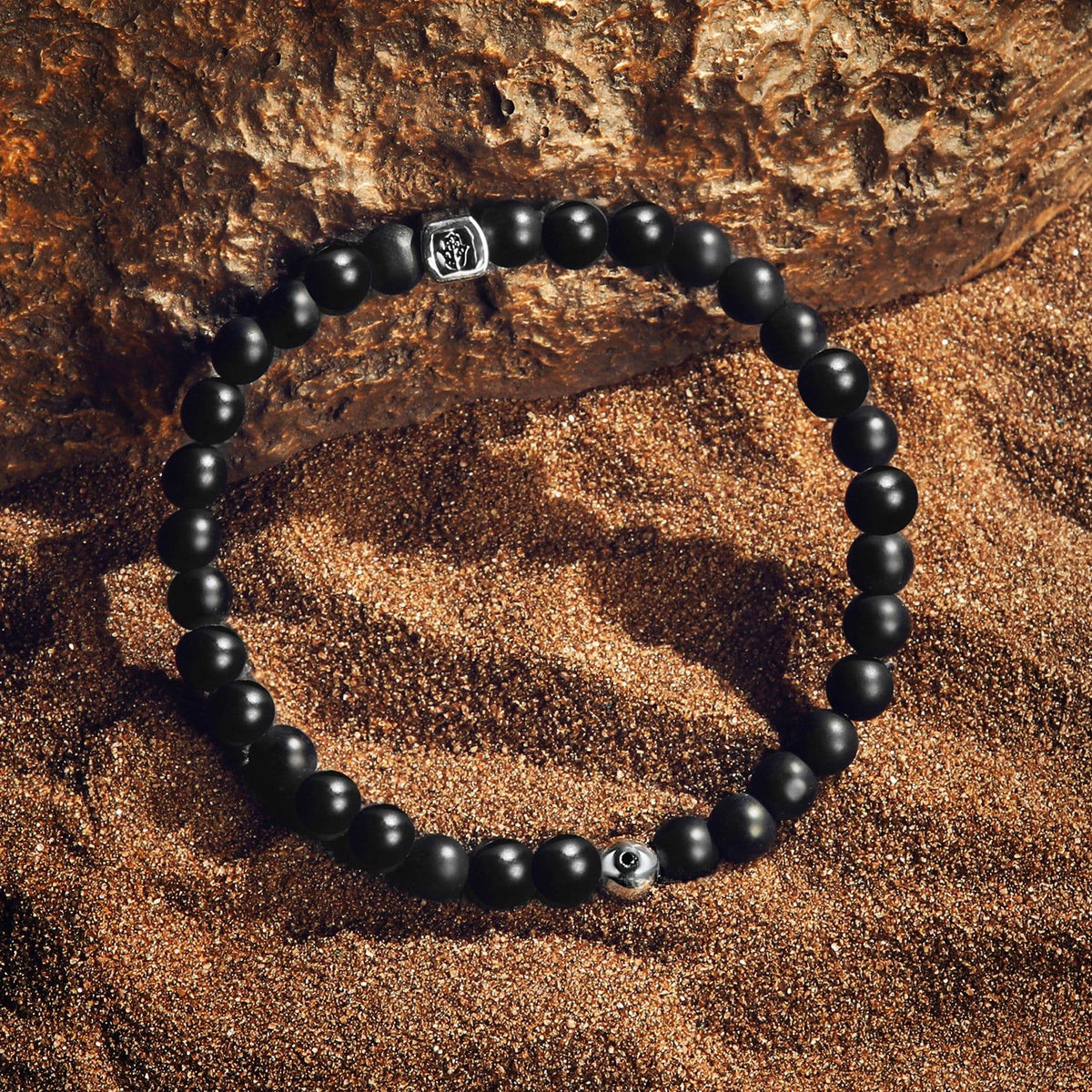 Spiritual Insight Matte Onyx Bracelet