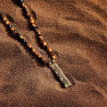 Fearless Spirit 3 Symbol Tiger's Eye Onyx Necklace 3