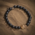 Celebrate Life Matte Onyx Skull Charm Bracelet 4