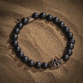 Celebrate Life Matte Onyx Skull Charm Bracelet 3