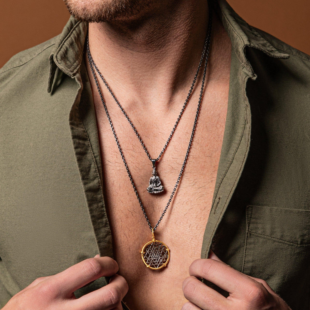 Spiritual Abundance Sri Yantra Pendant Necklace