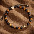 Sacred Temple Tiger's Eye Onyx Cross Bracelet 3