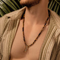 Fearless Spirit 3 Symbol Tiger's Eye Onyx Necklace 4