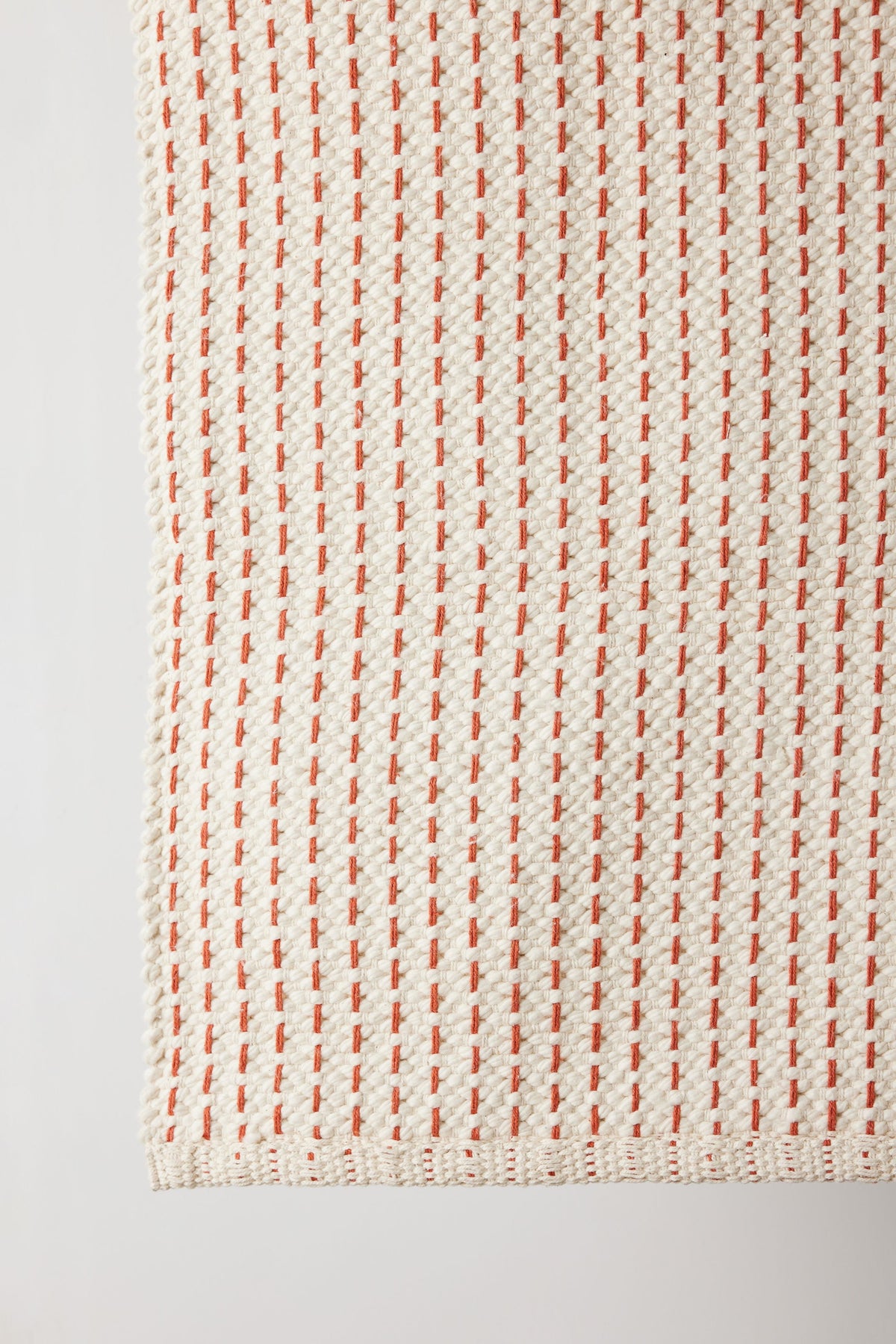 Terracotta Luxe Hand-Loomed Cotton Twill Mat