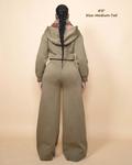 Green Satin Lined Jumpsuit 2