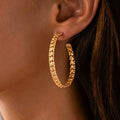 Eternal Radiance Gold Hoop Earrings 2
