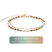 Peace Protector 2mm Layered Healing Bracelet